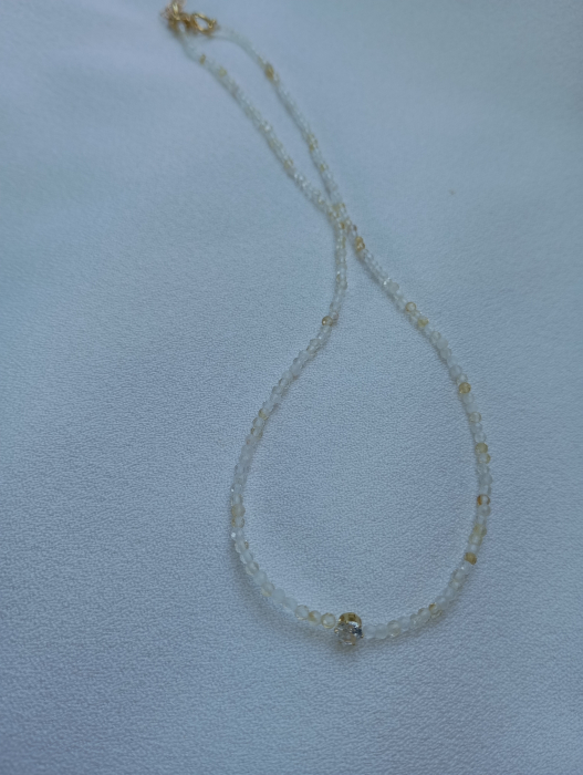 Colier cu Citrine si rhinestone [2]