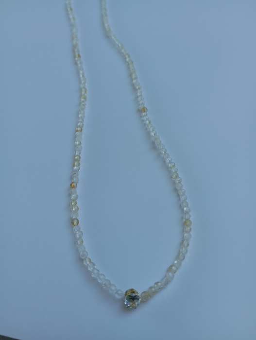 Colier cu Citrine si rhinestone [5]