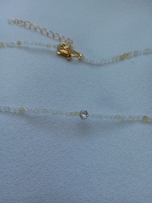 Colier cu Citrine si rhinestone [4]