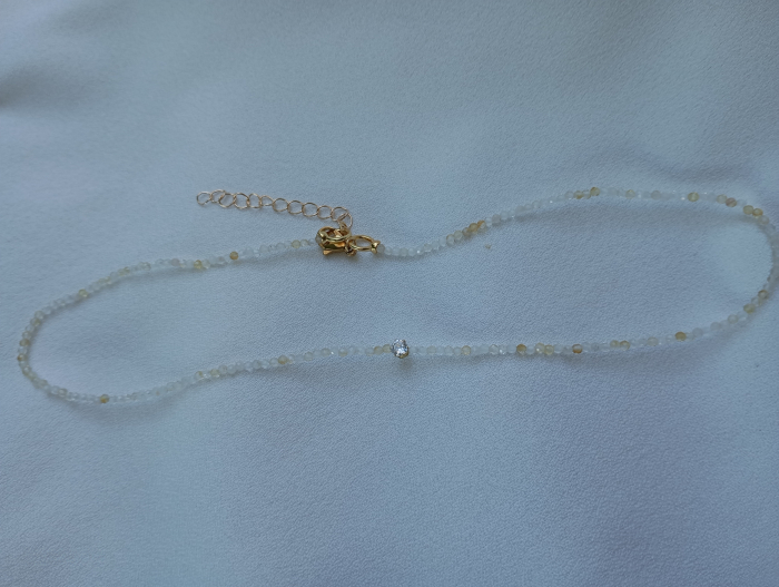 Colier cu Citrine si rhinestone [3]