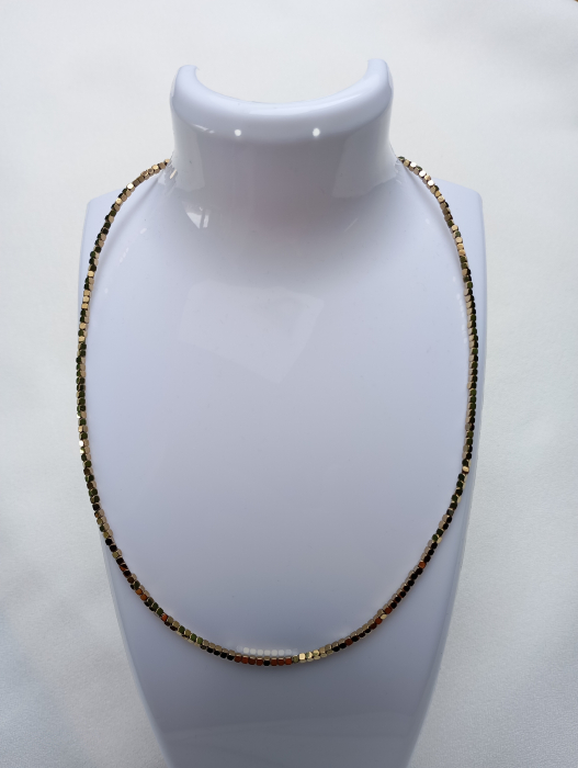 Colier cu Hematit auriu 2mm [5]