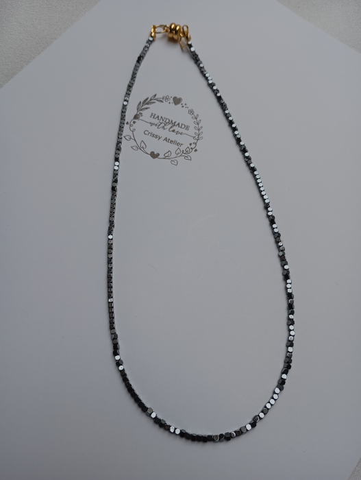 Colier cu Hematit negru 2mm [3]