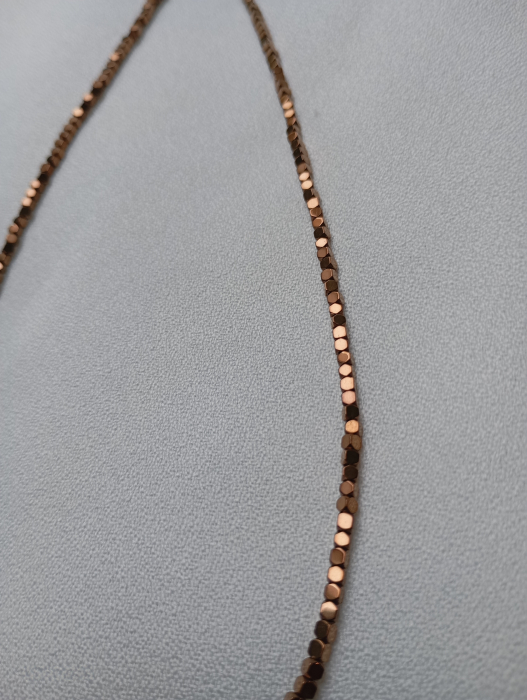 Coluer cu Hematit bronz 2mm si inchidere magnetica [2]