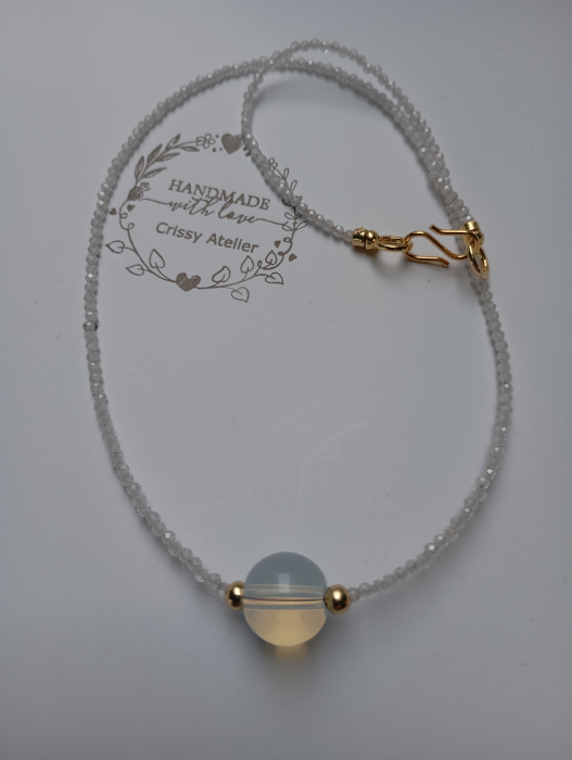 Coluer cu Opalt 12mm ci cubic zirconia alb [2]