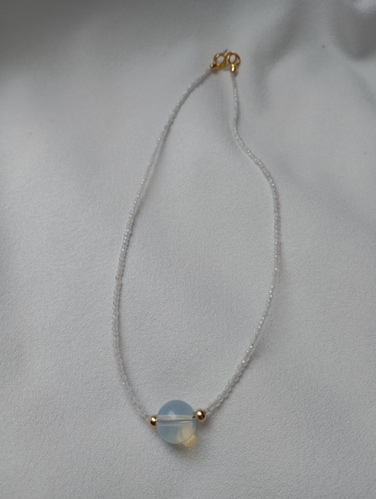 Coluer cu Opalt 12mm ci cubic zirconia alb [3]