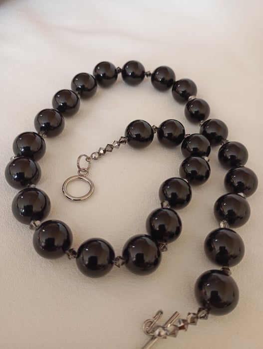 Set bijuterii cu Onix mare 14 mm [5]