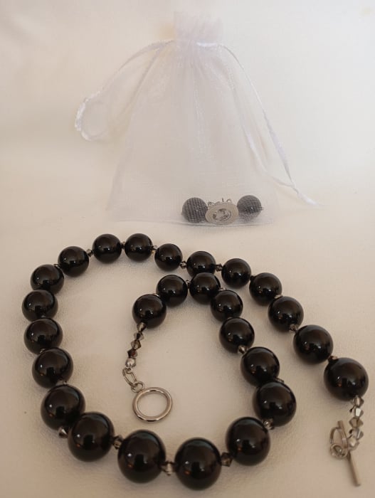 Set bijuterii cu Onix mare 14 mm [4]