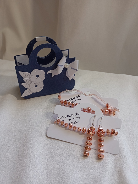 Set Hematit " Vacanta nesfarsita!" Roz somon nuggets [2]