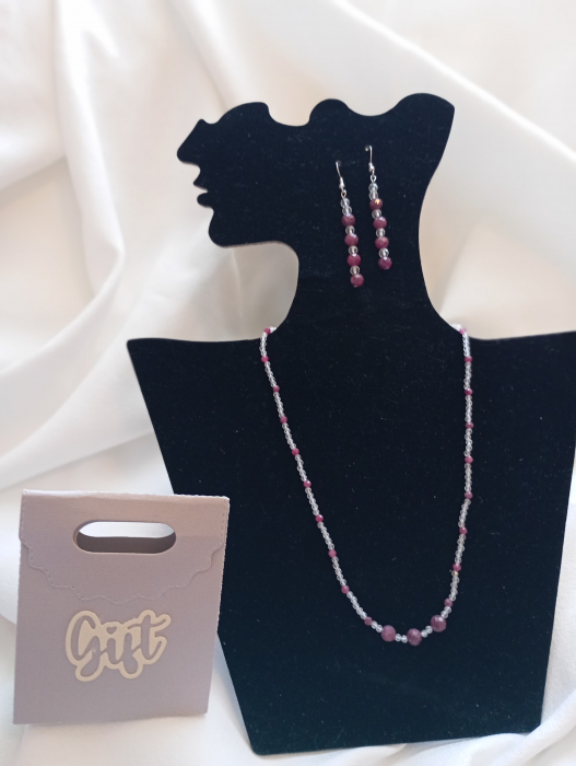 Set Rubin colier si cercei [2]