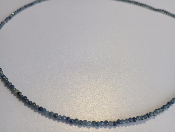 Colier din Safir 2mm si argint [7]