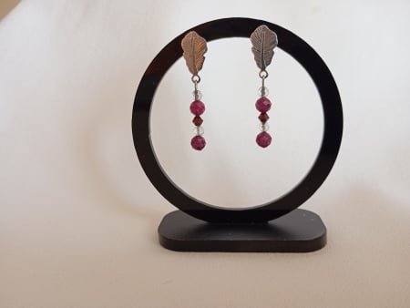 Bijuterii - Cercei cu Rubin