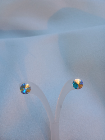Bijuterii argint - Cercei din argint cu Swarovski Paradise Shine 8mm