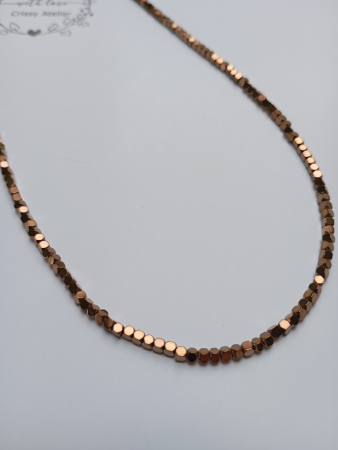 Bijuterii - Coluer cu Hematit bronz 2mm si inchidere magnetica