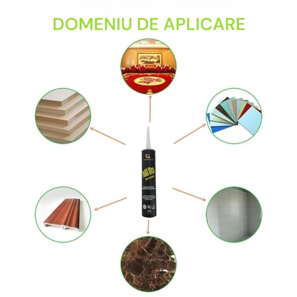 Adeziv Panouri Decorative Naimeed D6230 (pentru ~3 mp) - 310ml - Transparent [4]