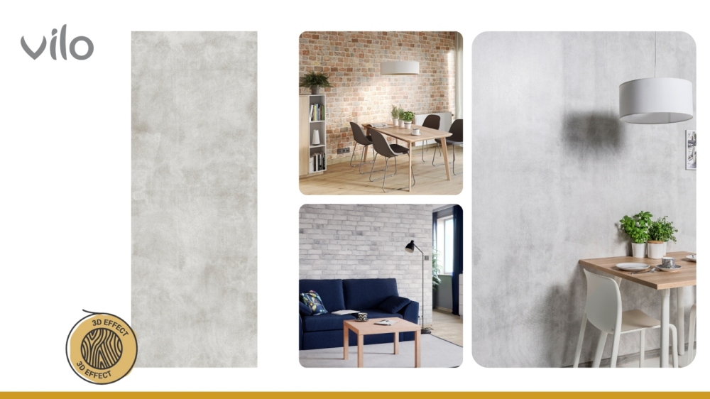 Lambriu PVC Vilo Motivo, Bej Transparent [2]