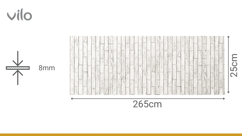 Lambriu PVC Vilo Motivo, Cărămidă Loft [3]