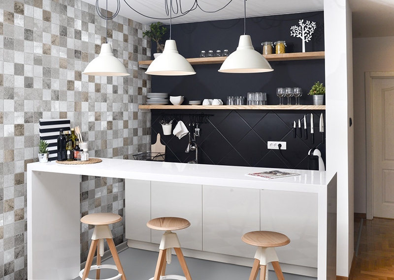 Lambriu PVC Vilo Motivo, Cuburi Multicolore [1]