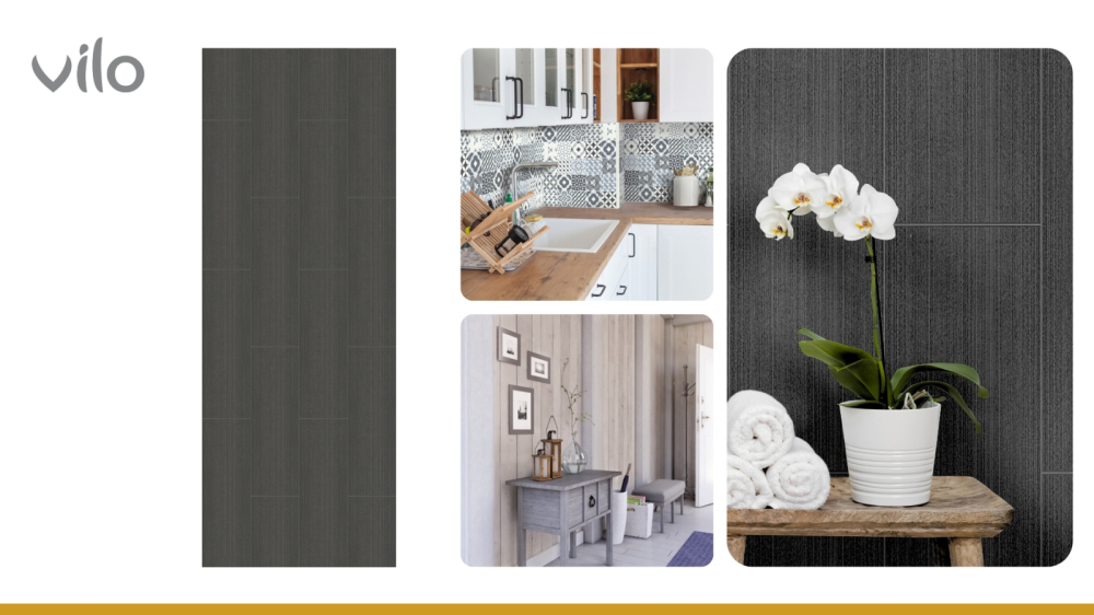 Lambriu PVC Vilo Motivo, Gri Antracit [2]