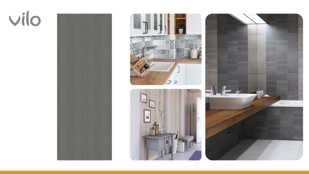 Lambriu PVC Vilo Motivo, Gri Grafit [2]