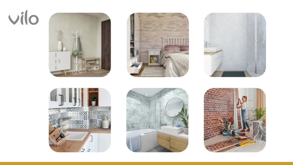Lambriu PVC Vilo Motivo, Gri Twine [3]