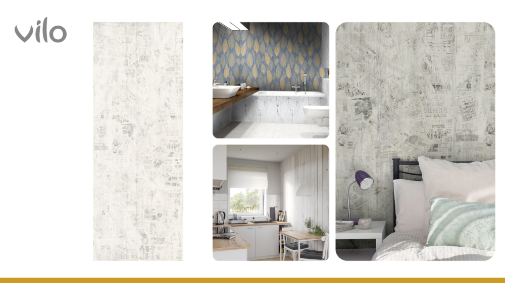 Lambriu PVC Vilo Motivo, Gri Ziar [2]