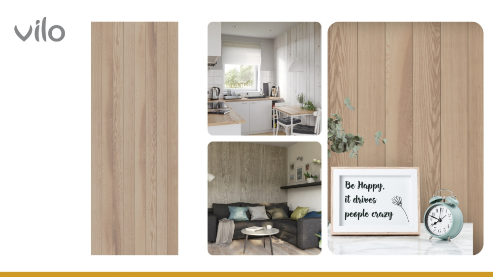 Lambriu PVC Vilo Motivo, Lemn Caramel [3]