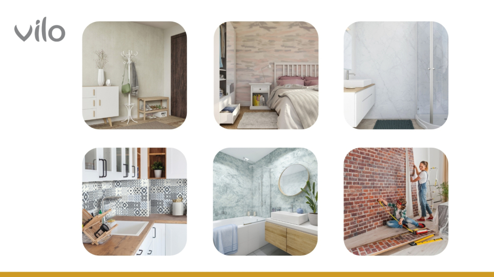 Lambriu PVC Vilo Motivo, Lemn Colorat [4]