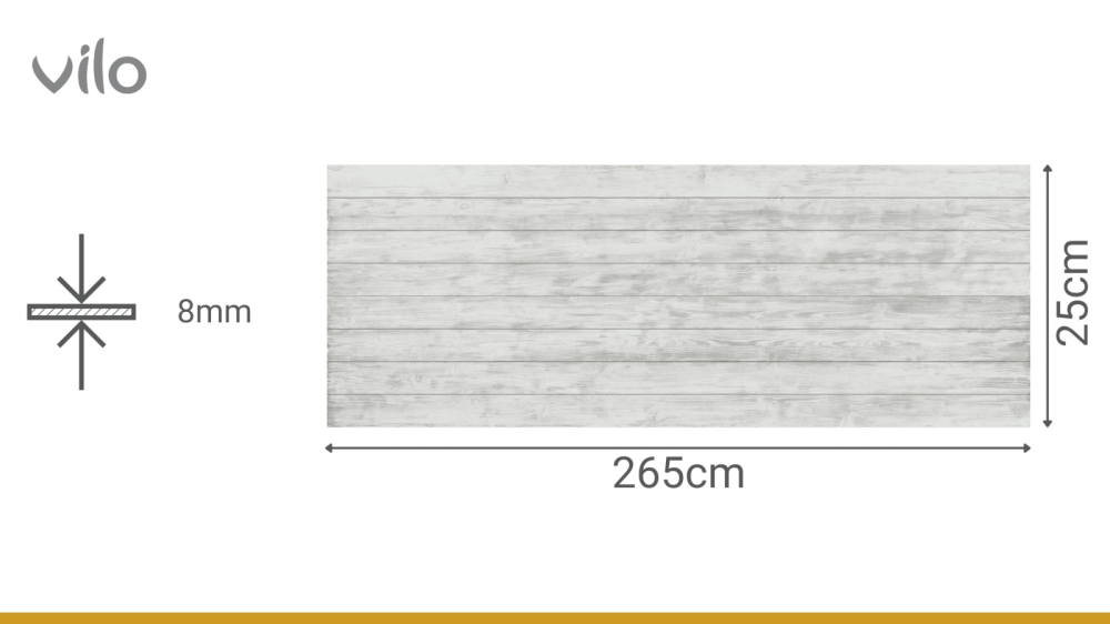 Lambriu PVC Vilo Motivo, Lemn Gri [4]