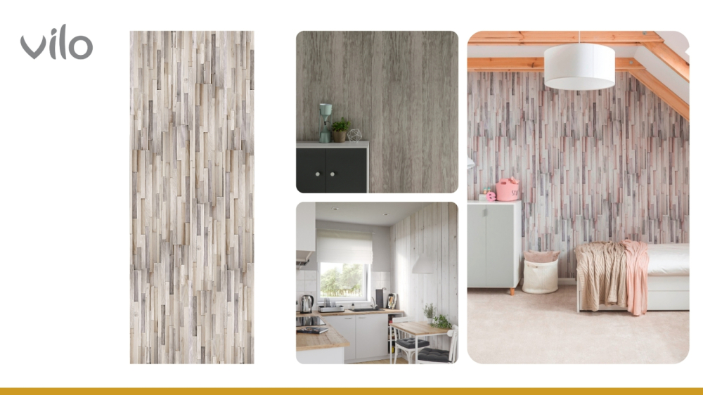 Lambriu PVC Vilo Motivo, Lemn Multicolor [2]