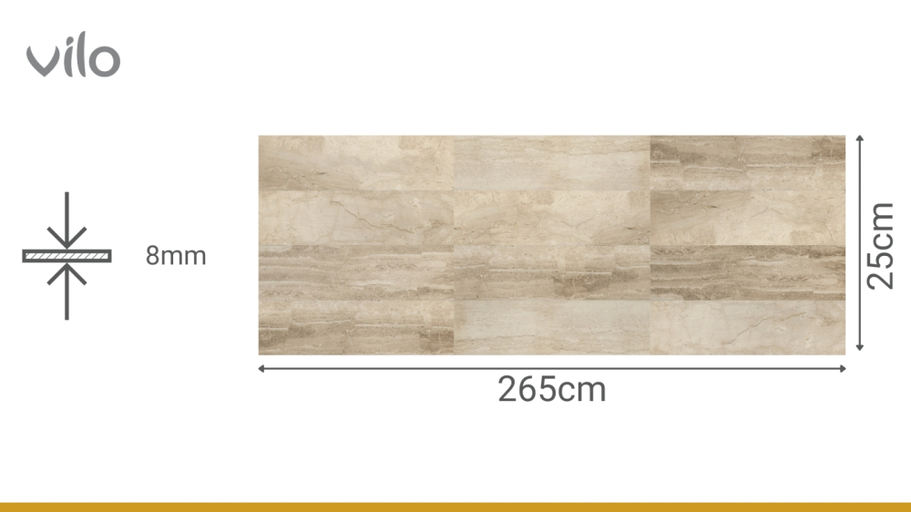 Lambriu PVC Vilo Motivo, Marmură Maro [4]