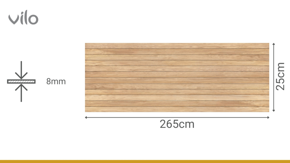 Lambriu PVC Vilo Motivo, Scândură Naturală [3]