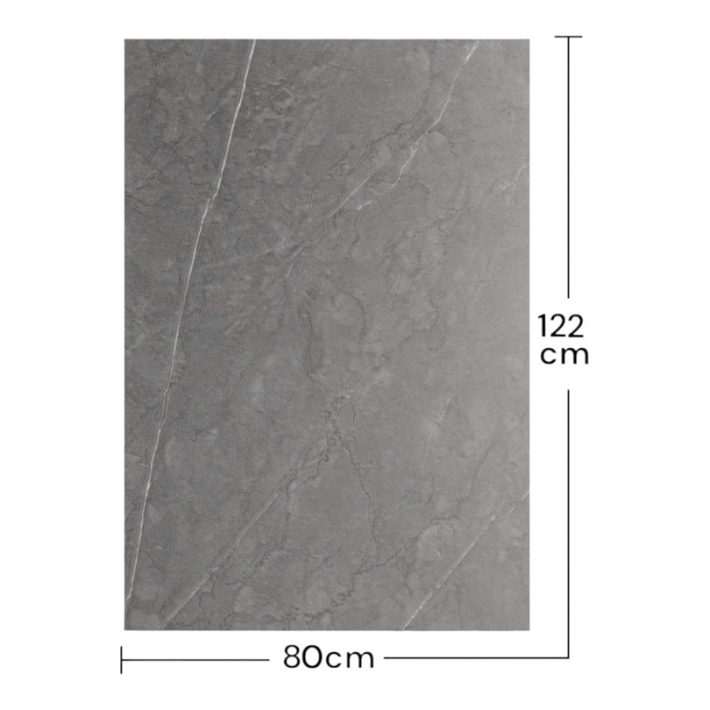 Pachet 3 plăci decorative din cărbune de bambus și PVC, D6497, 1220 x 800 x 5 mm, Gri Inchis [6]