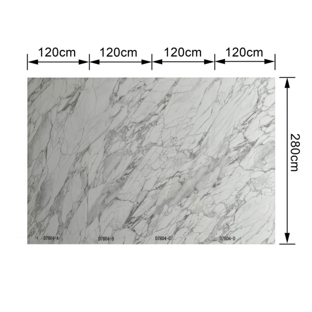 Pachet 4 plăci SPC decorativ pentru perete, D7804, finisaj Lucios, 2800 x 1200 x 8.6 mm [3]