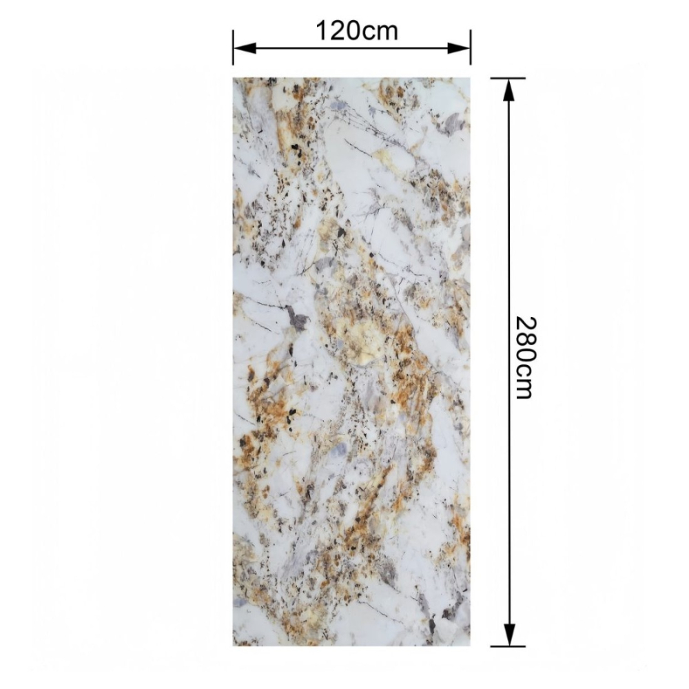 Pachet 4 plăci SPC decorativ pentru perete, D7868, finisaj Lucios, 2800 x 1200 x 8 mm [3]