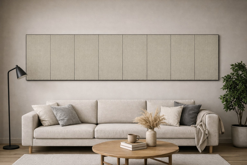 Panou acustic 3D din PET și PVC, 800 x 600 x 9 mm, Șampanie [4]