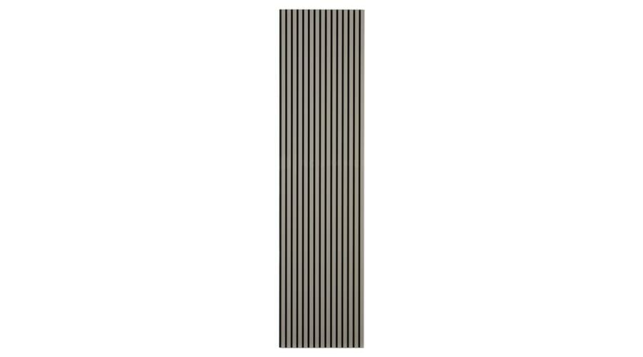 Panou acustic lamelar din MDF pe fetru, 2400 x 600 x 21 mm, Gri [7]