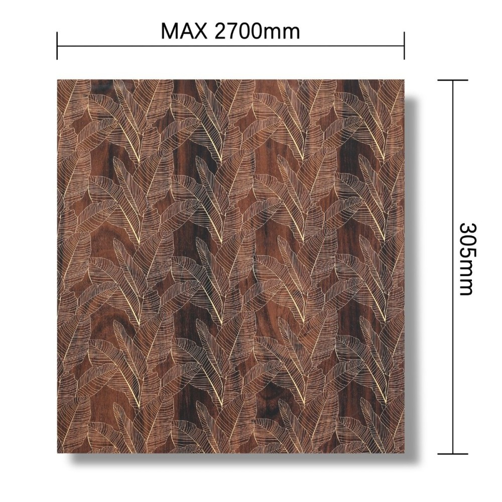 Panou decorativ, lamelar, polimer rigid, D7616, 270x30.5x0.45cm, Maro [3]