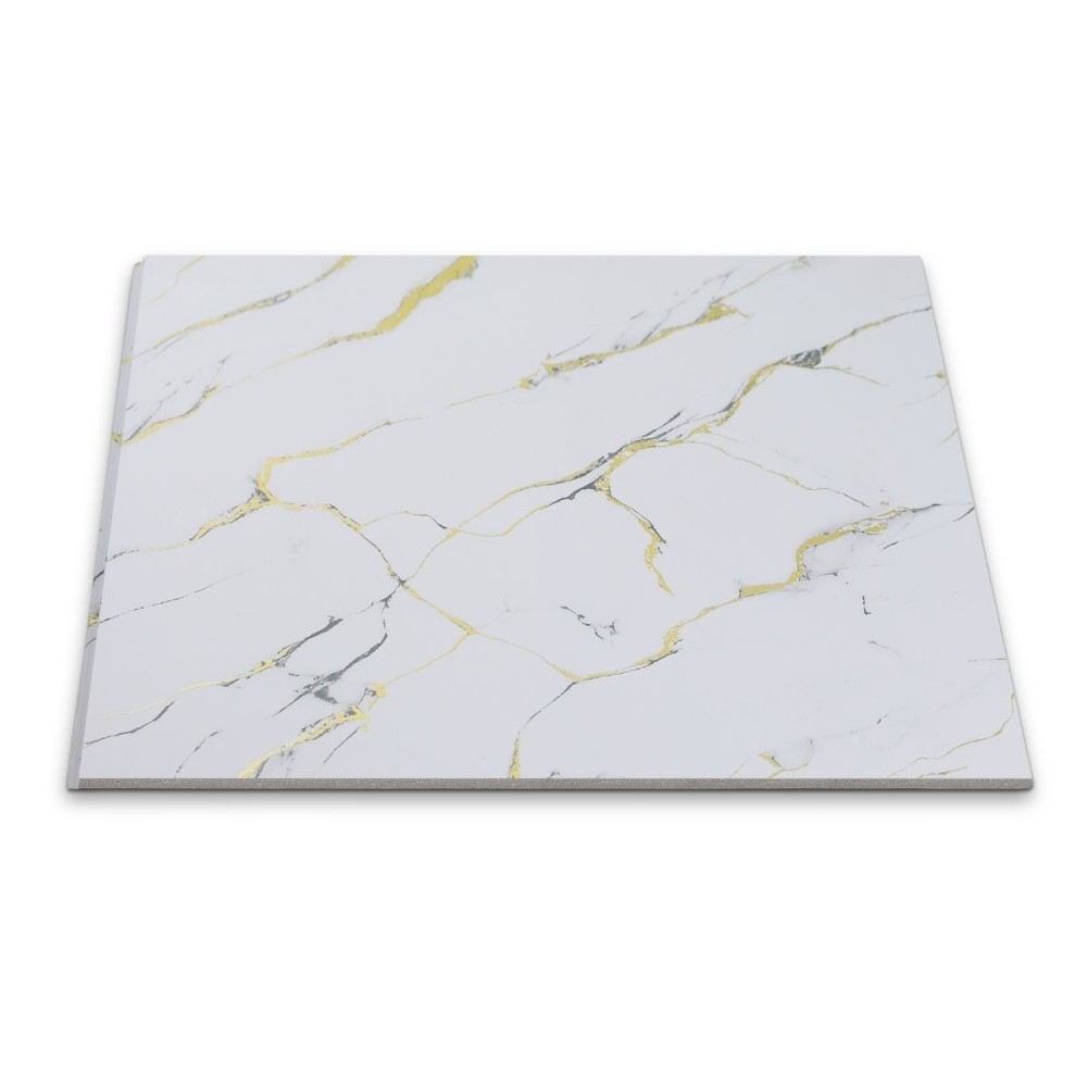 Panou decorativ, lamelar, polimer rigid, D7618, 270x30.5x0.45cm, Alb [2]