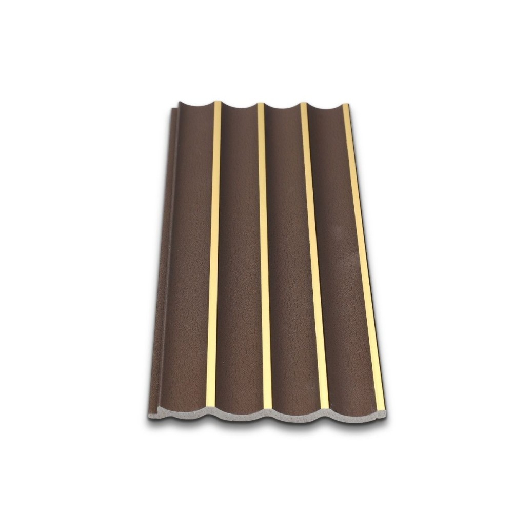 Panou decorativ, lamelar, polimer rigid, D7628, 270x12x1cm, Maro ciocolatiu [2]