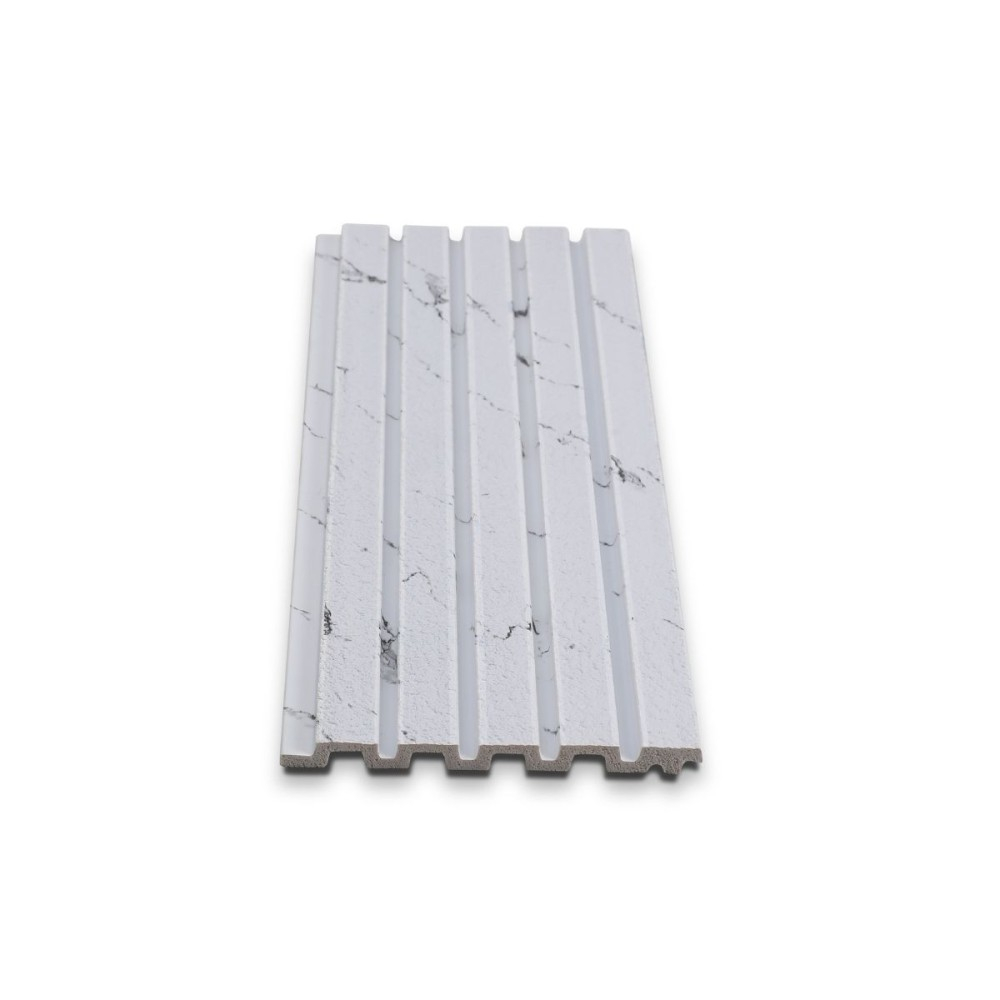 Panou decorativ, lamelar, polimer rigid, D7631, 270x11.8x1.1cm, Alb [2]