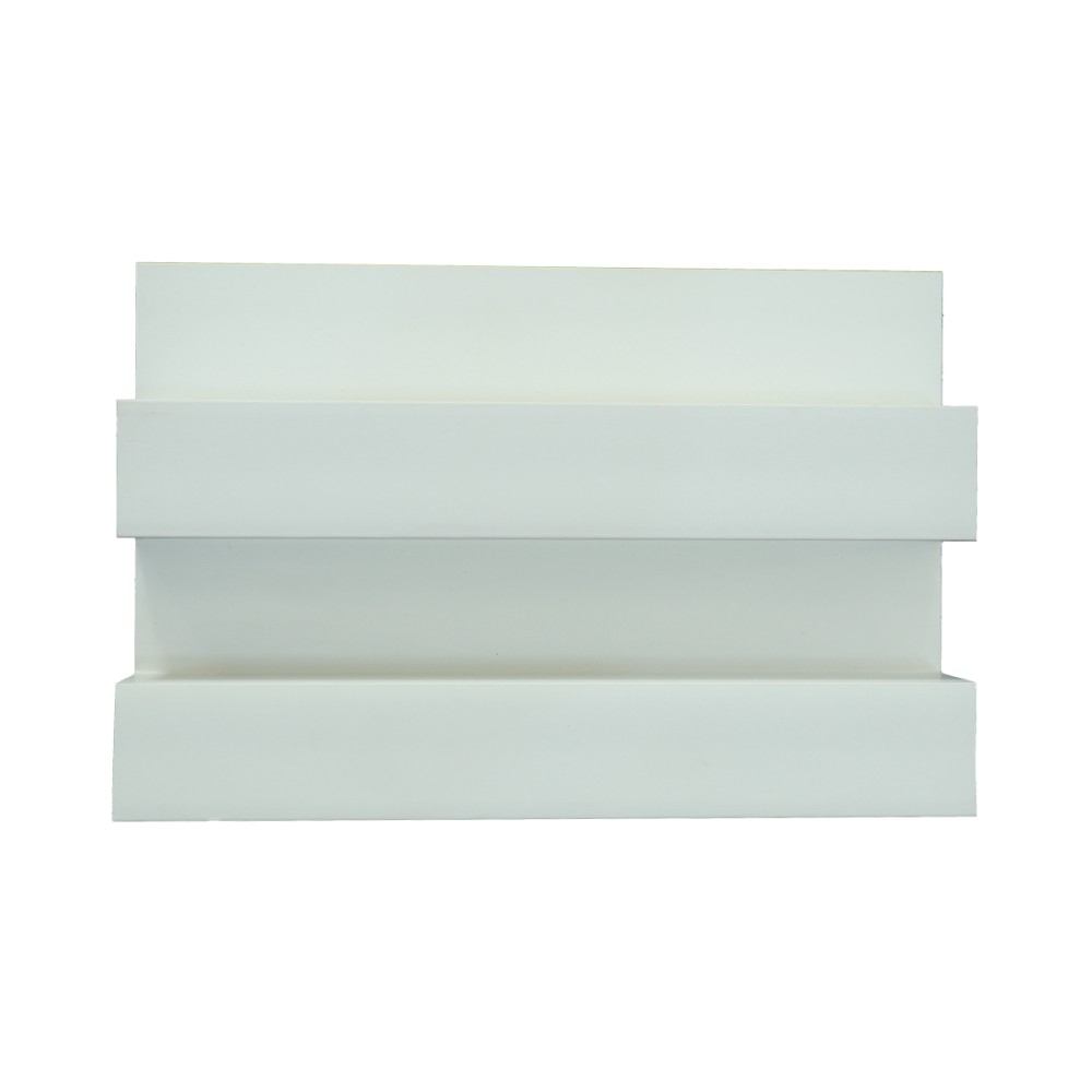 Panou decorativ lamelar WPC, montaj rapid, rezistenta ridicata, D7517, 260x21.4x6cm, alb [2]