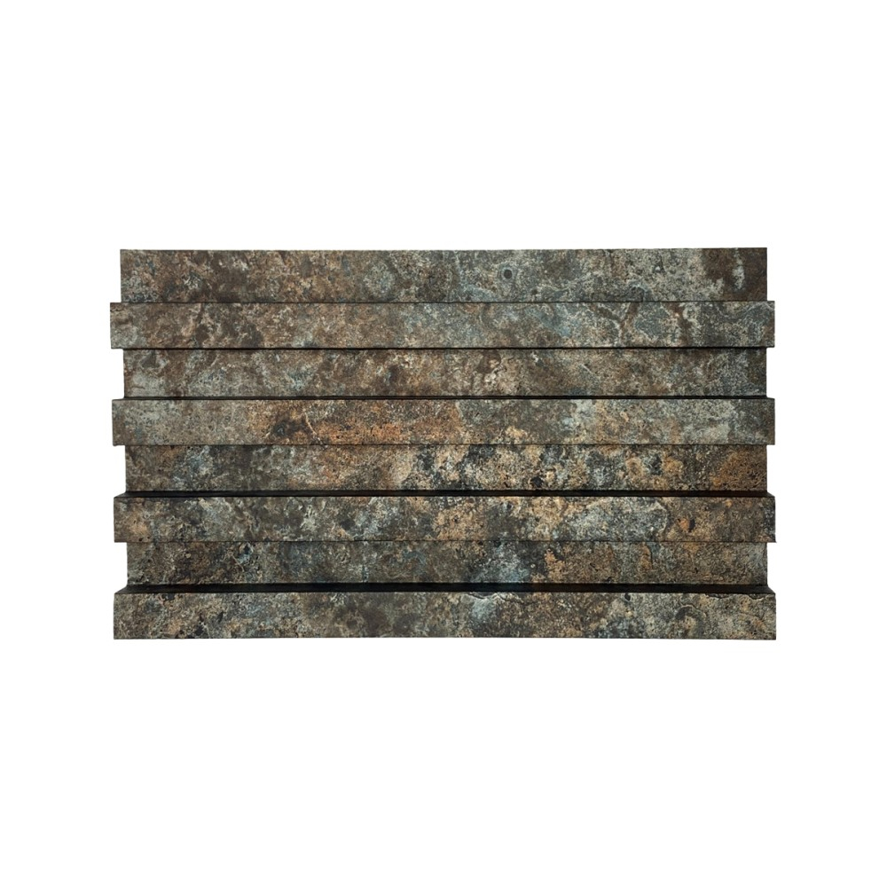 Panou decorativ lamelar WPC, montaj rapid, rezistenta ridicata, D7525, 260x16.8x2.3cm, multicolor [3]