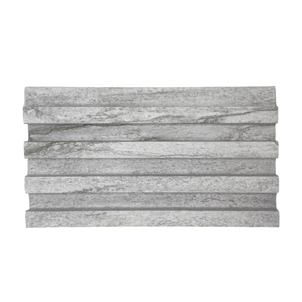 Panou decorativ lamelar WPC, montaj rapid, rezistenta ridicata, D7527, 260x16.8x2.3cm, gri [3]