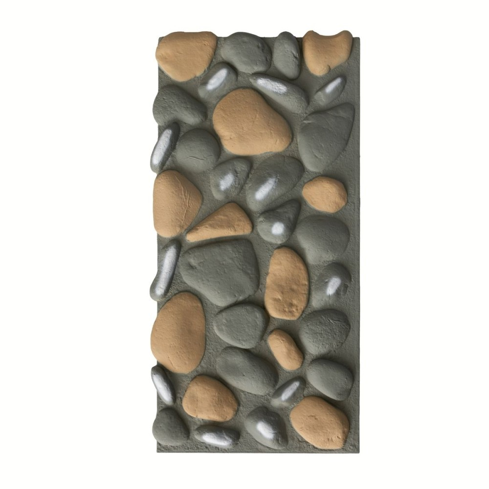 Panou decorativ PU 3D D7581, efect piatra naturala, ultrausor 1.76 kg, 1200x600x57 mm, interior-exterior, Multicolor [1]