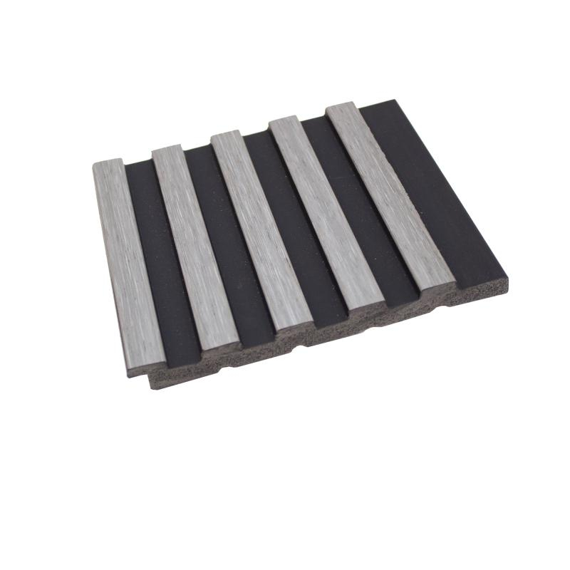 Panou riflaj decorativ lemn decor Argintiu, 2800×120×12 mm [2]