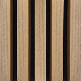 Panou riflaj decorativ MDF decor stejar clasic, 2600×205×21 mm [2]