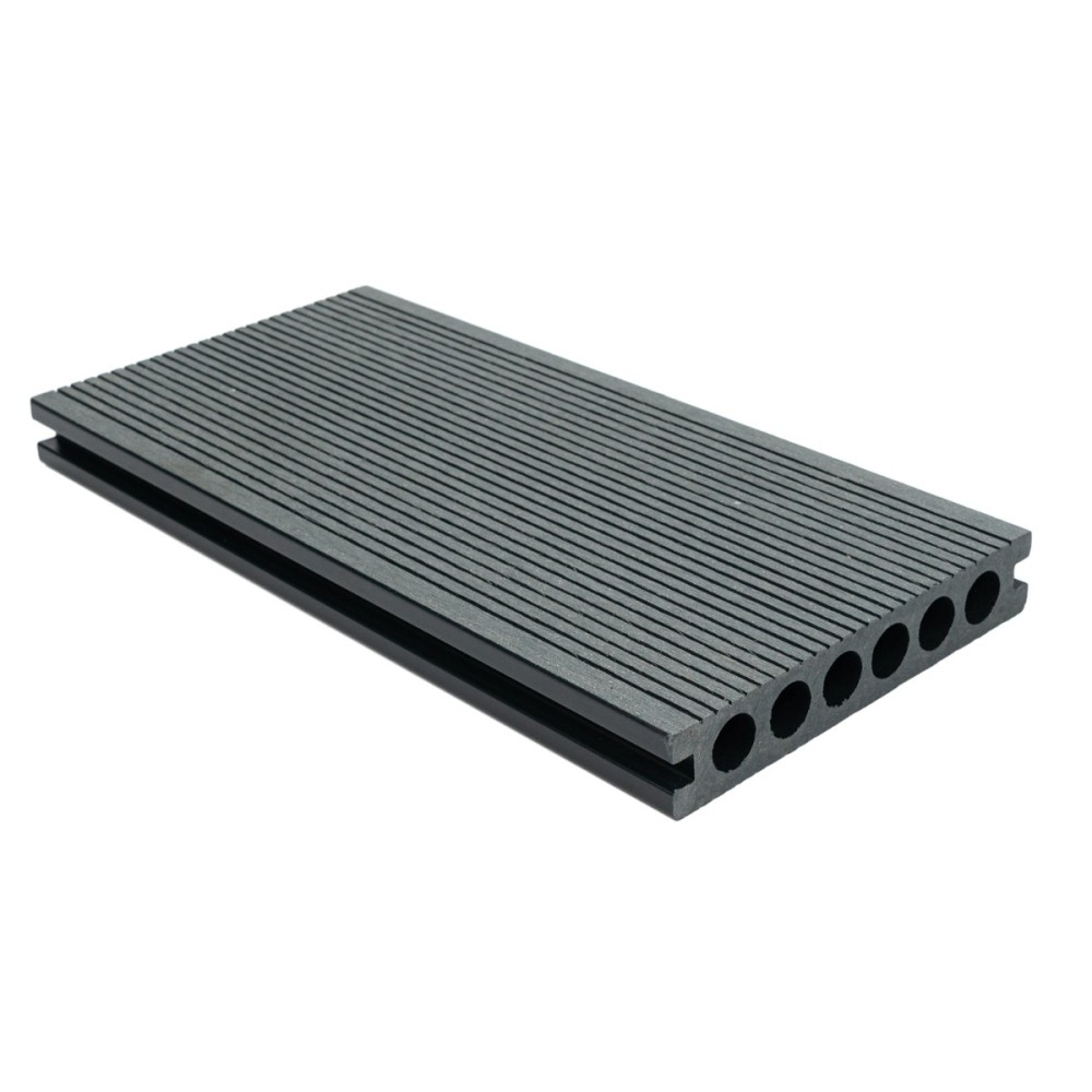 Pardoseala WPC Terasa D6484, antiderapanta, rezistenta UV si inghet, clasa trafic 23, 2900x140x25 mm, Gri [2]