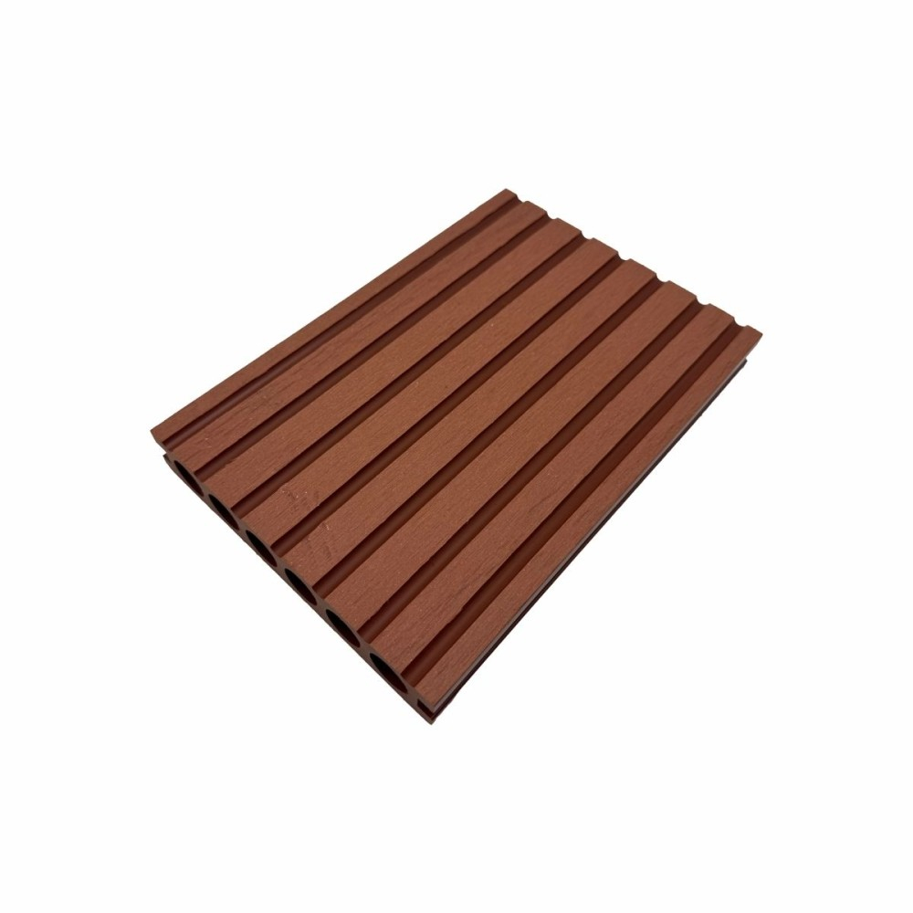 Pardoseala WPC Terasa D7522, antiderapanta, rezistenta UV si inghet, clasa trafic 23, 2800x140x25 mm, Maro roscat [2]
