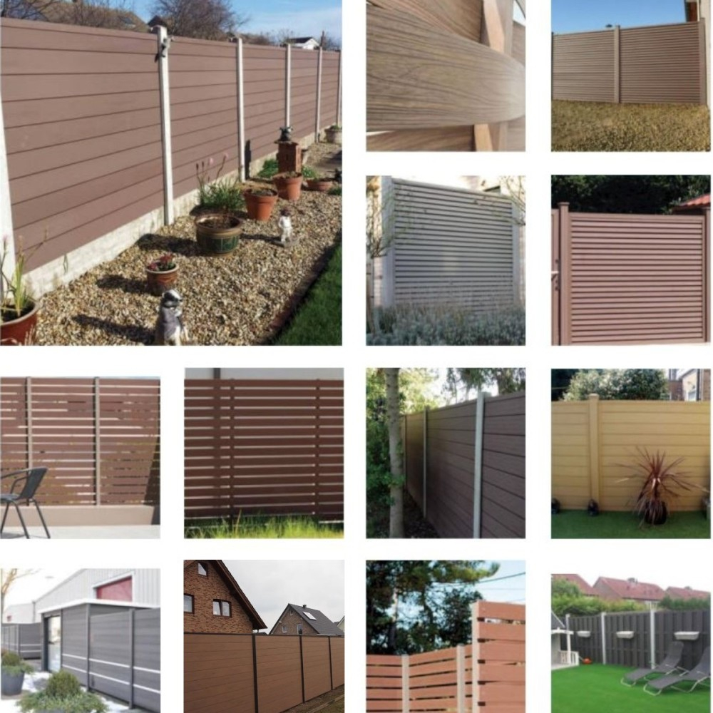 Profil gard WPC compozit lemn-plastic D6472, rezistent UV si inghet -40C/+60C, 1800x155x24 mm, Visiniu [7]