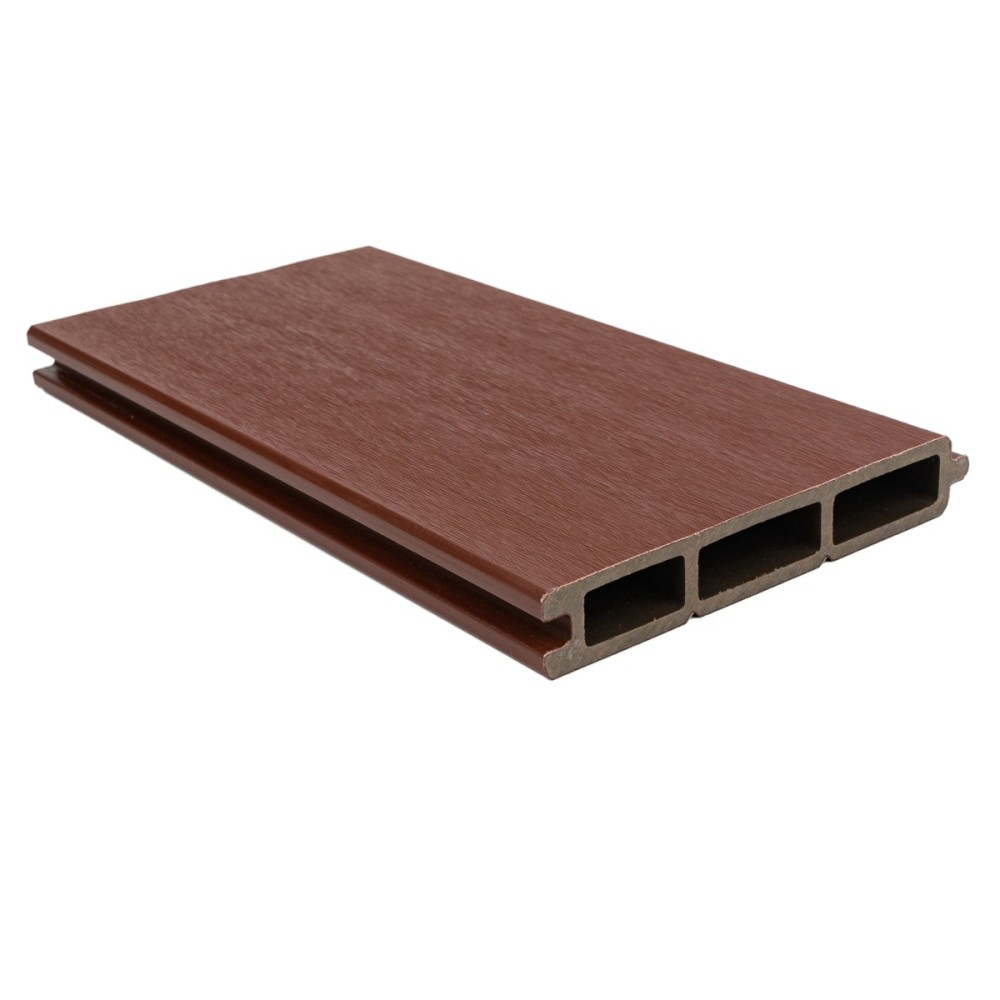 Profil gard WPC compozit lemn-plastic D6472, rezistent UV si inghet -40C/+60C, 1800x155x24 mm, Visiniu [2]